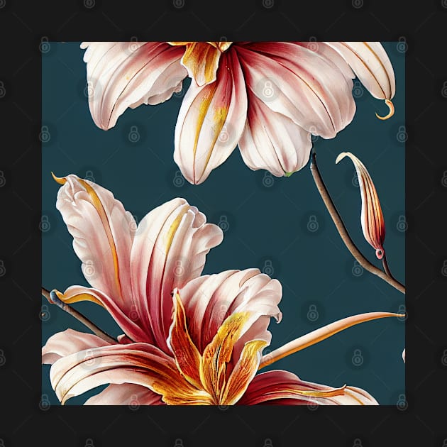 Vintage Abstract Floral Design by VintageFlorals