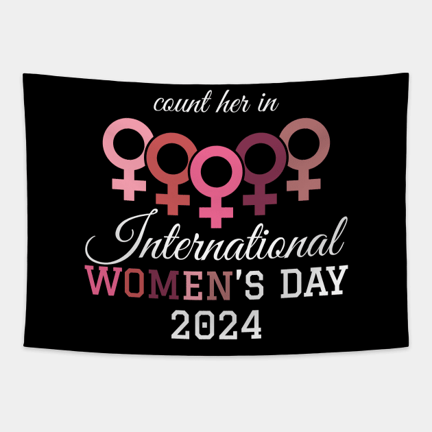 International Womens Day 2024 - Women Icon Tapestry by GosokanKelambu