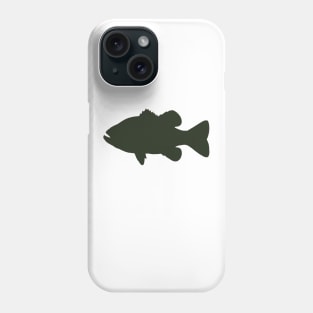 Largemouth Bass Silhouette Phone Case