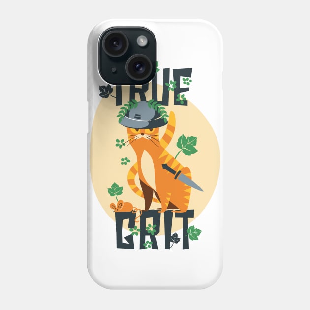 True Grit Cat Phone Case by eufritz