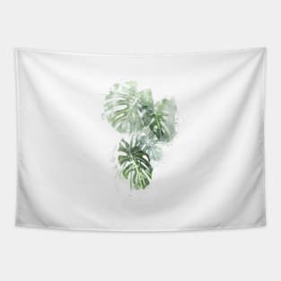 Monstera Plant - Abstract Tropical Art Tapestry