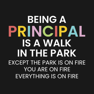 Being A Principal Is A Walk In The Park T-Shirt