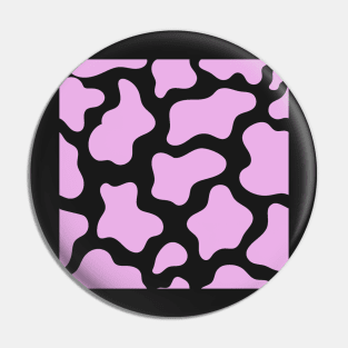 Purple Pastel Cow Print Pin