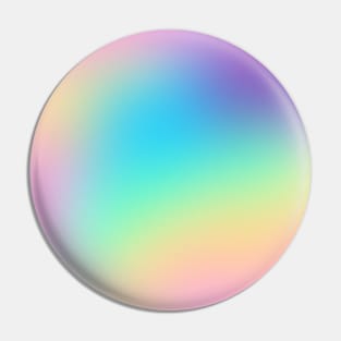 Soft Pastel Rainbow Ombre Design Pin