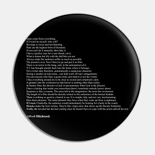 Alfred Hitchcock Quotes Pin