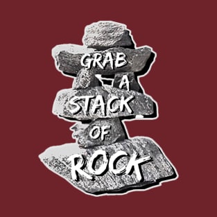 Grab A Stack of Rock Logo Merch T-Shirt