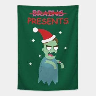 Zombie wants Presents Tapestry