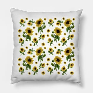 Sunflower Pattern Pillow