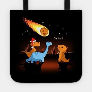 Funny Christmas Dinosaur Santa Is That You Tote