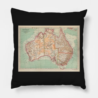 Australia Antique Maps Pillow