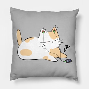 Earphone Cat Pillow