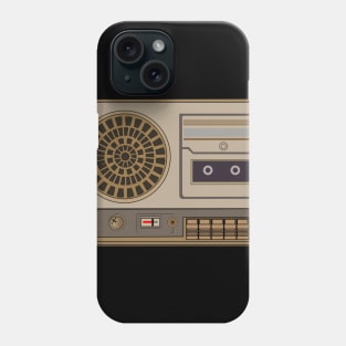 cassette player in the style of the 80s Phone Case