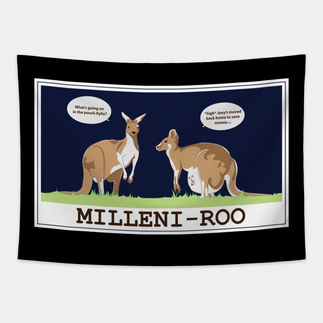 Milleni-roo Tapestry by Tees4Elliott