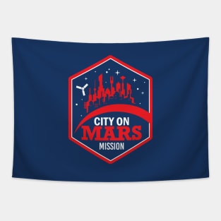 City on Mars Mission Tapestry