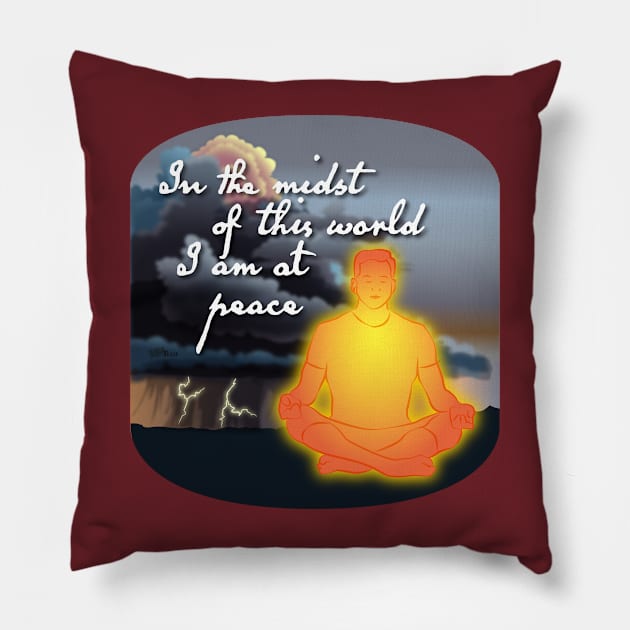 At Peace-man Pillow by NN Tease