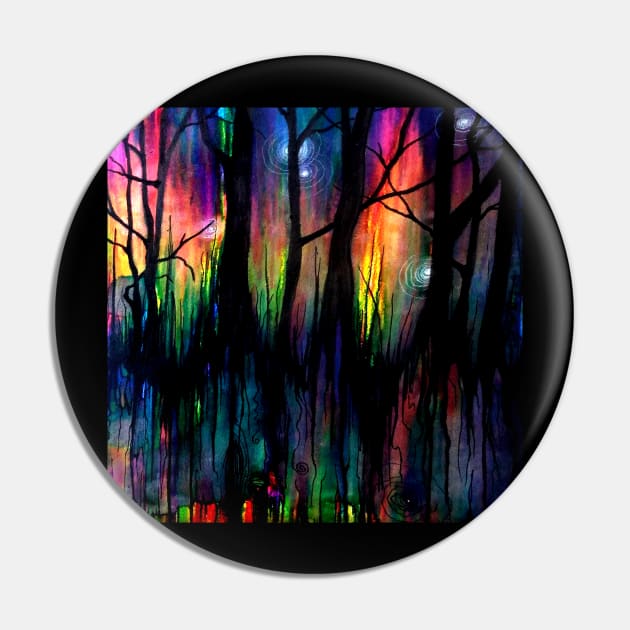 Rainbow forest Pin by Twisted Shaman