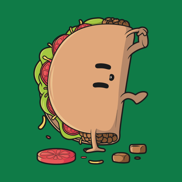 Funny Breakdancing Taco by SLAG_Creative