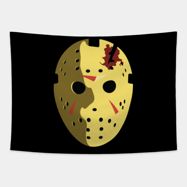 Jason Mask Part 4 Friday The 13th Tapestry Teepublic - jason voorhees part 4 mask decal roblox