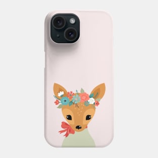Floral Baby Deer Phone Case