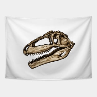 Dinosaur Skull Giganotosaurus Sticker Tapestry