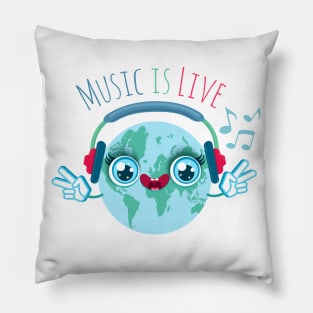 Cute Earth planet Pillow