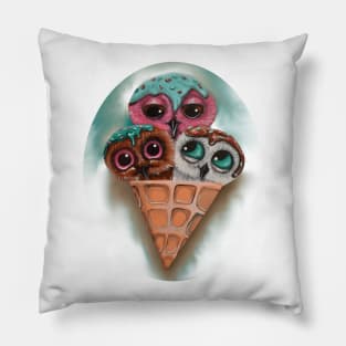 icecream3flavers Pillow