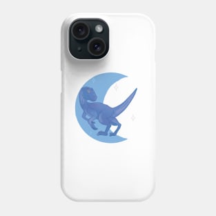 Raptor Crescent Moon - Blue Phone Case