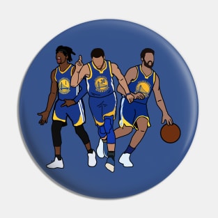 Steph Curry/Klay Thompson/D'Angelo Russell Golden State Warriors Big 3 2020 NBA Pin