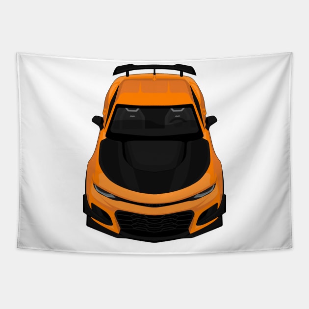 camaro zl1 1le orange Tapestry by VENZ0LIC