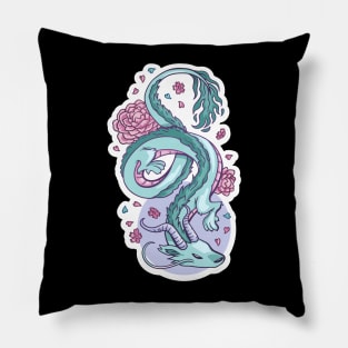 Sticker Design Asien Dragon Pillow