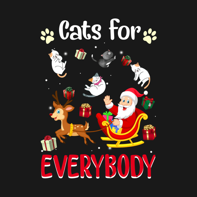 Cats For Everybody Christmas For Cat Lover by wheeleripjm