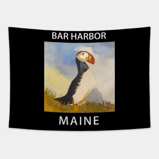 Puffin Lover - Bar Harbor Maine Tapestry