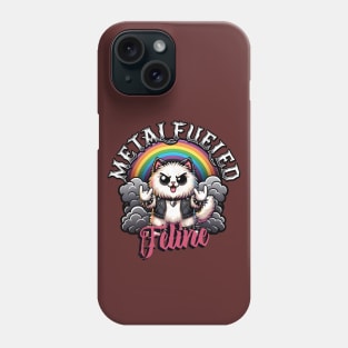 Cat Rock Rocker a Metal Fueled Feline Phone Case