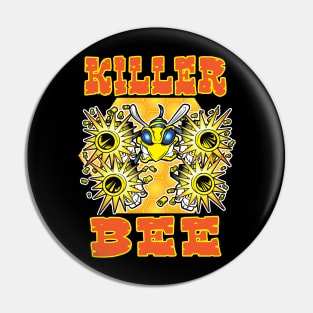 Killer Bee with Guns Pin