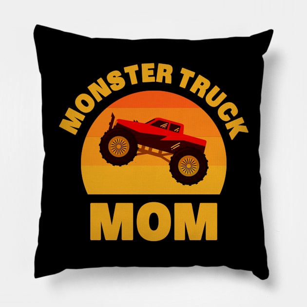 Monster Truck Mom Pillow by TheBestHumorApparel