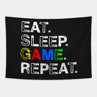 Eat, Sleep, Game, Repeat Tapestry