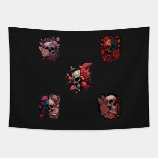 Skull and Rose Pack 1 Tapestry