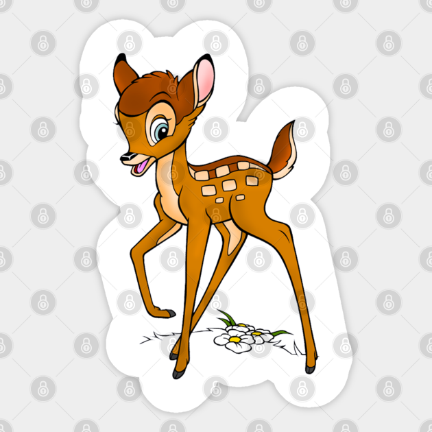 Excursie bekken Blijkbaar Bambi and friends - Bambi - Sticker | TeePublic
