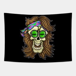 Hippie Skull Tapestry