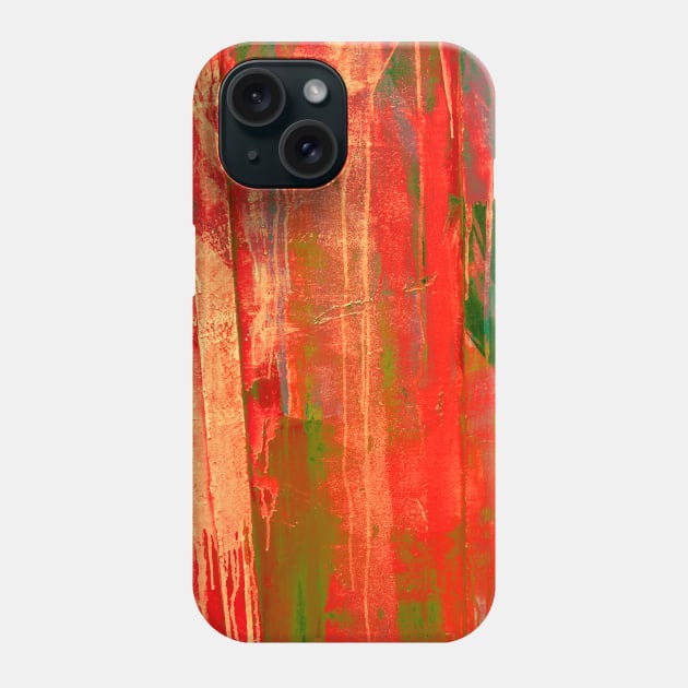 An abstract in vivid shades of soft red. Phone Case by stevepaint