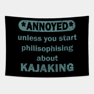 Kayak Canoe Friends Rafting Paddle Trip Tapestry