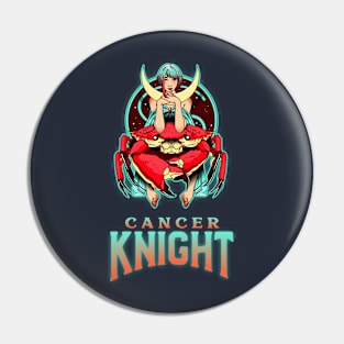 Zodiac Cancer Knight Pin