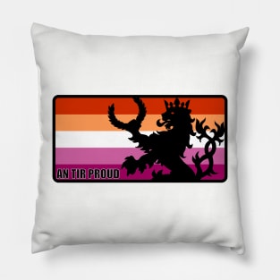 An Tir Pride - Lesbian - Oblong Pillow