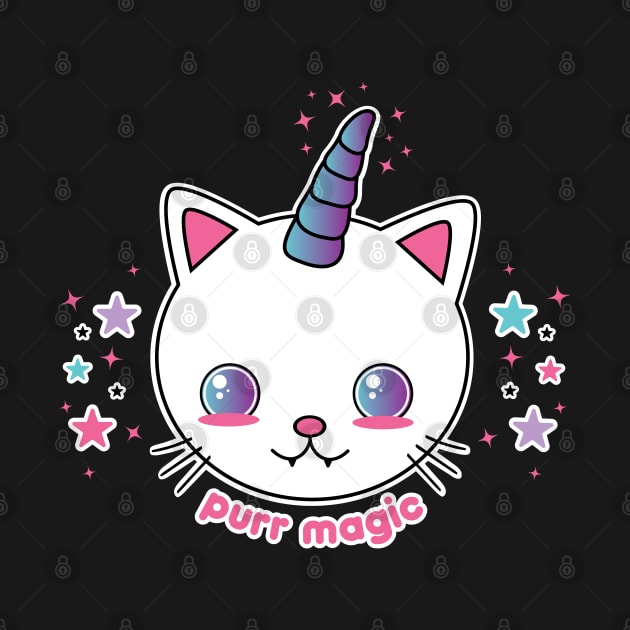 Kawaii Caticorn Pastel Goth by Sasyall