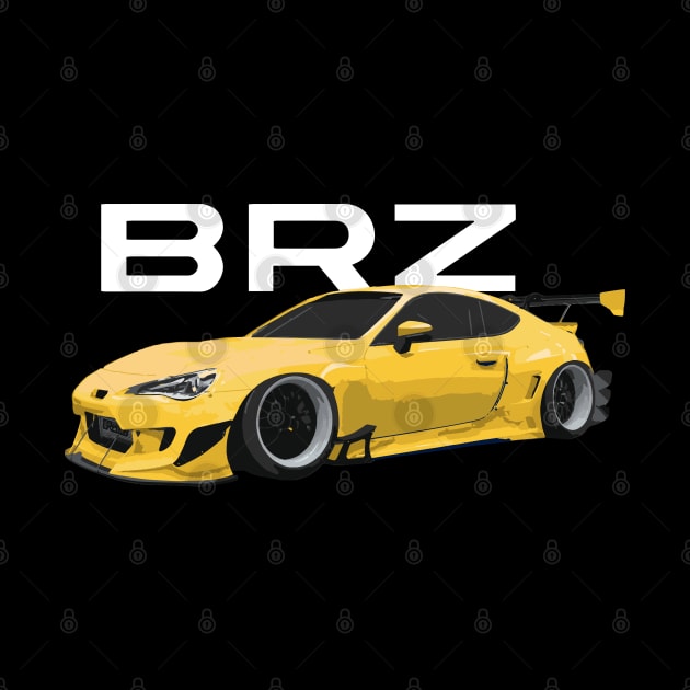 BRZ Series Yellow Rocket Bunny Pandem Kit by cowtown_cowboy