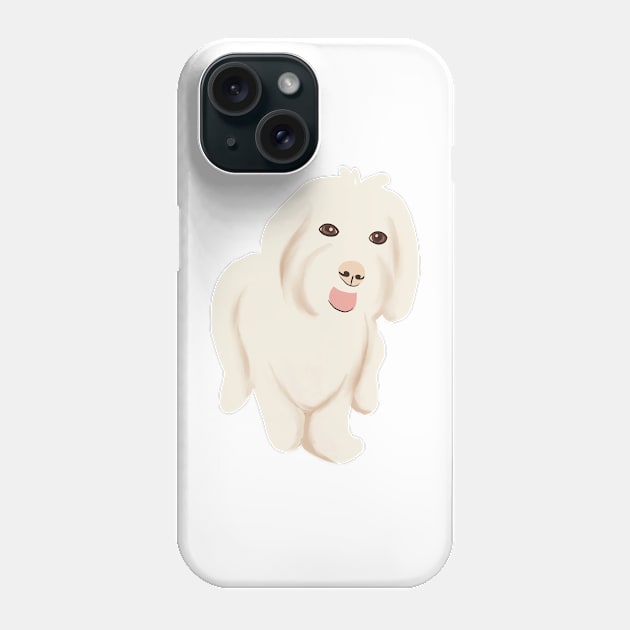 Cute Maltipoo Dog Phone Case by PatternbyNOK