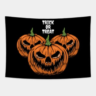 Halloween Pumpkins, Trick or Treat III Tapestry