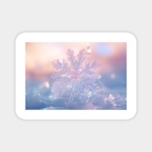 Snow Flake Nature Serene Tranquil Peace Magnet