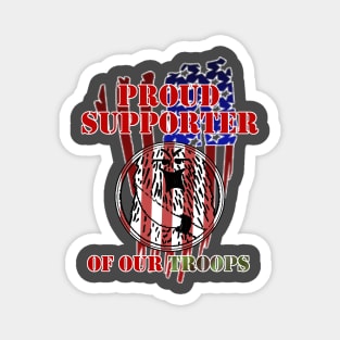 Military Support Shirt! Support F'n Wookee Studios Support our TROOPS Magnet
