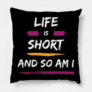 Petite and Proud: Fun Typography Tee Pillow